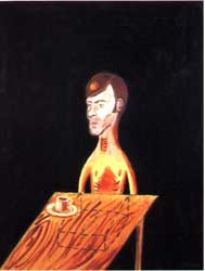 "Self portrait with a cup of tea"